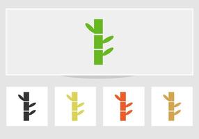 Green Bamboo icon modern trendy vector. Bamboo icon vector