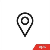 Pin icon. Location sign vector eps. Map Point Icon