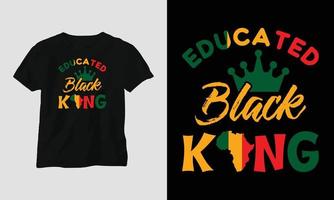 diseño de ropa y camisetas del mes de la historia negra. impresión vectorial, tipografía, afiche, emblema, festival vector