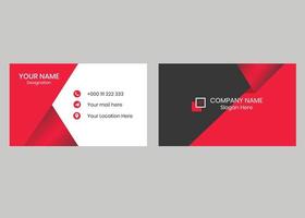 Minimal business card design vector