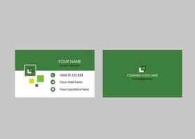 Minimal business card design vector