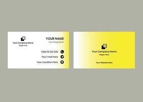 Minimal business card design vector