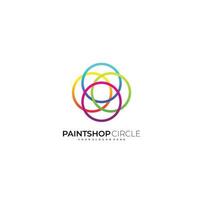 circle group design gradient color logo symbol vector