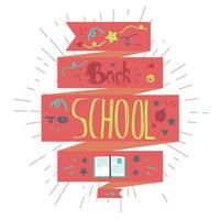 Back To School Lettering vector