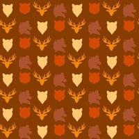 Wildlife seamless pattern vector