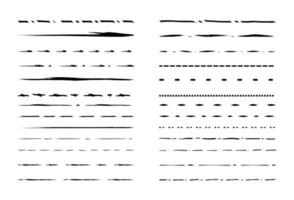 Straight Broken Line Design Element Vector Set