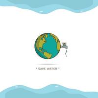 Save water design vector illustration