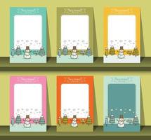 merry christmas and happy new year card  vector illustration