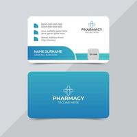 diseño profesional creativo y moderno de tarjetas de visita médicas para el cuidado de la salud vector