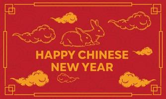 chinese new year 2023 background, perfect for office, company, school, social media, advertising, printing and more vector