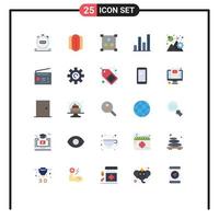 25 Creative Icons Modern Signs and Symbols of devices growth online graph analysis Editable Vector Design Elements