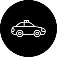 icono de vector de coche de policía