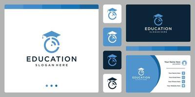 universidad, posgrado, campus, diseño de logotipo de educación. y logotipos de señales. vector