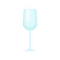 Empty glass for alcoholic drinks. Vector object on a white background, Isolate