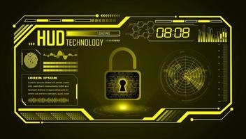 Modern HUD Technology Screen Background vector