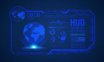Modern HUD Technology Screen Background vector