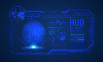 Modern HUD Technology Screen Background vector