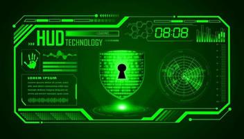 Modern HUD Technology Screen Background vector