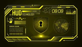 Modern HUD Technology Screen Background vector