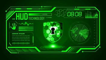 Modern HUD Technology Screen Background vector