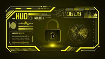 Modern HUD Technology Screen Background vector