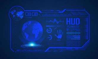 Modern HUD Technology Screen Background vector