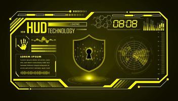 Modern HUD Technology Screen Background vector