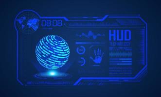Modern HUD Technology Screen Background vector