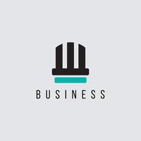 Initial letter W logo template colored black and blue design for business vector