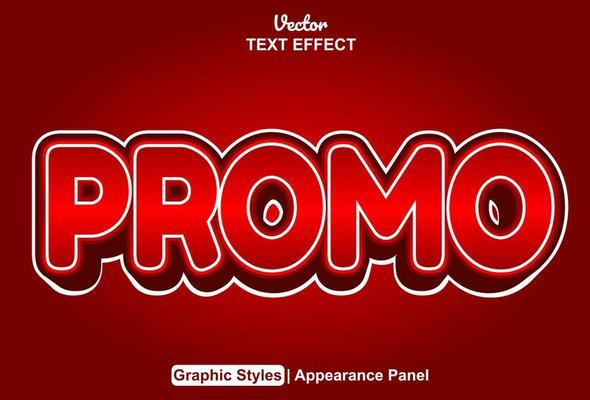 promo text effect with graphic style and editable.