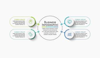 Presentation business infographic template vector