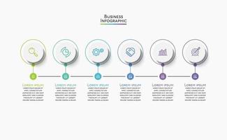 Presentation business infographic template vector