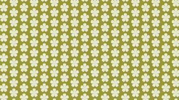 Mini Green Flowers Wallpaper vector