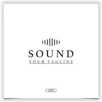 sound logo premium elegant template vector eps 10