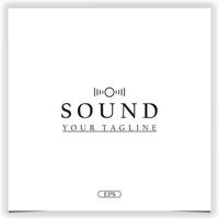 sound logo premium elegant template vector eps 10