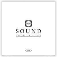 sound logo premium elegant template vector eps 10