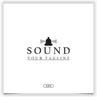 sound logo premium elegant template vector eps 10