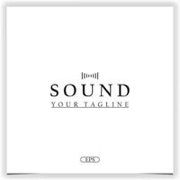 sound logo premium elegant template vector eps 10