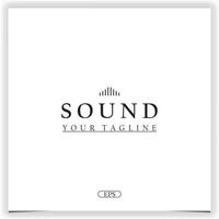 sound logo premium elegant template vector eps 10