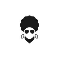 african woman lady silhouette vector