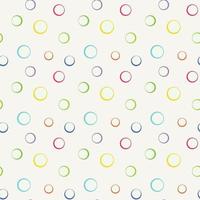Vintage line art banner with pattern with colorful circles on white background for wallpaper design. Trendy vector illustration. Circle frame set. Retro design.