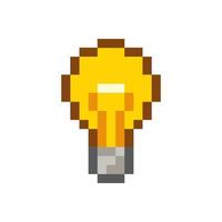 light bulbs pixel art vector