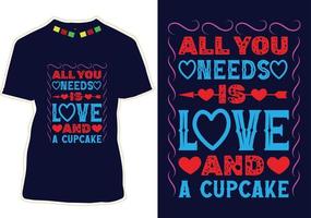 Valentine's day t-shirt design vector