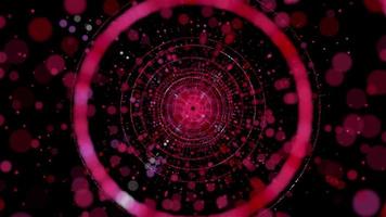 pink particle tunnel animation background video