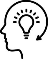 line icon for insight vector