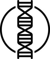 line icon for dna vector