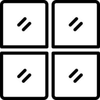 line icon for sections vector