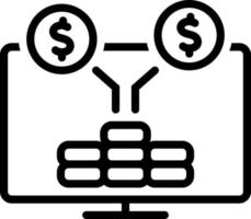 line icon for collected vector