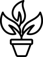 line icon for herb vector