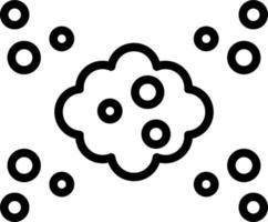 line icon for particles vector